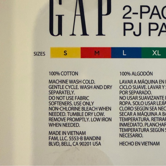 GAP Woven Cotton Pajama Pants Set NEW - Picture 6 of 8